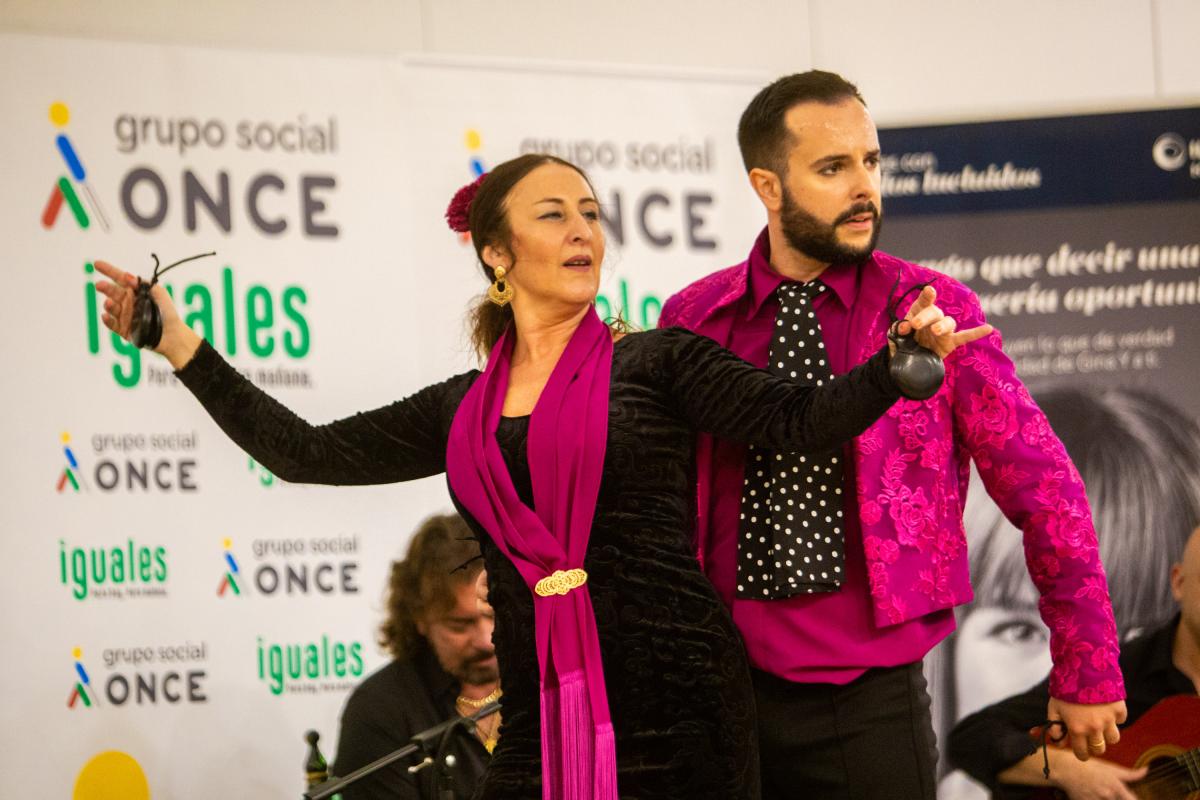 Otro momento de la actuación flamenca