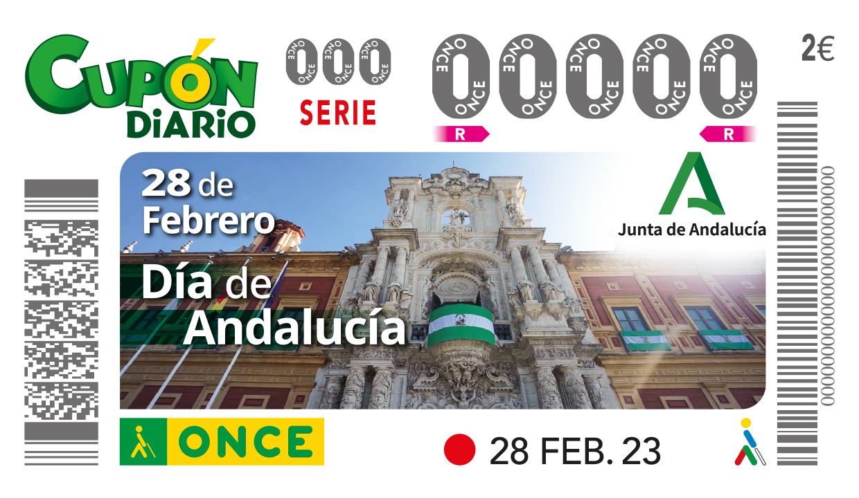 Cupón del 28 de febrero dedicado al Día de Andalucía