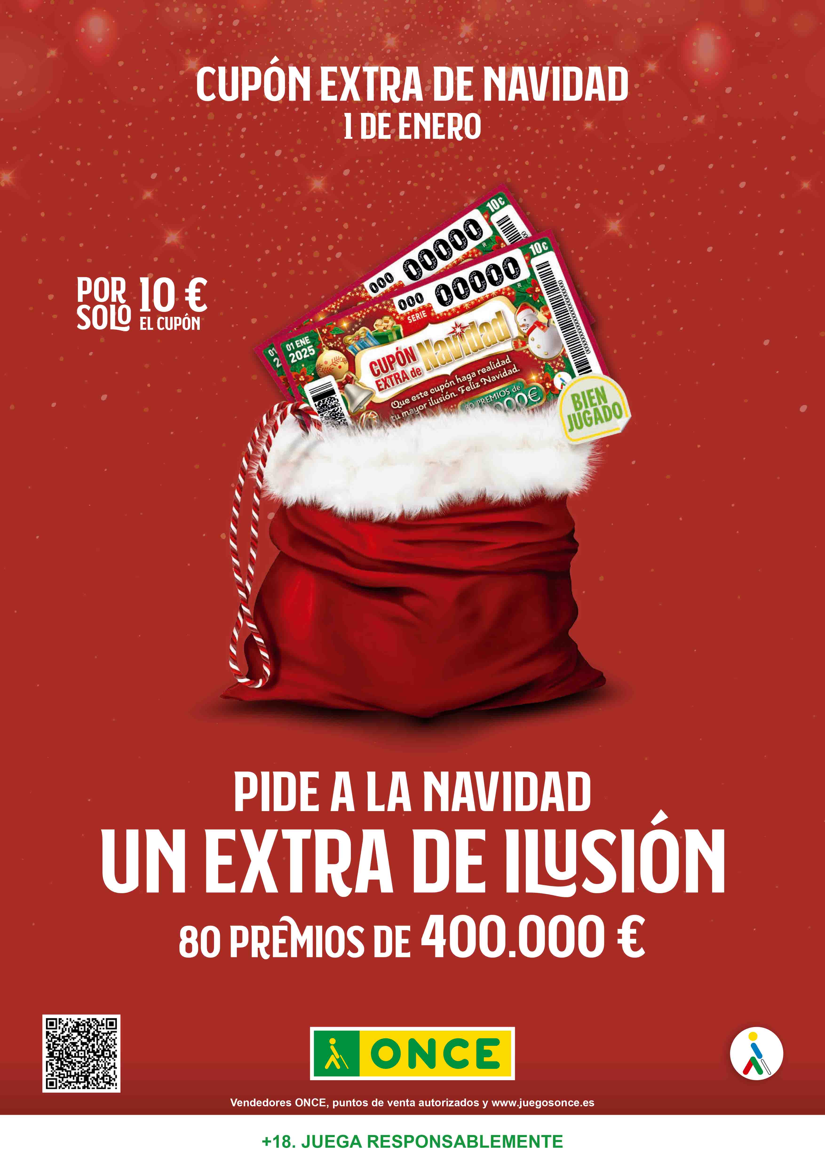 Cartel publicitario del Sorteo Extraordinario de Navidad (Abrir en nueva ventana)