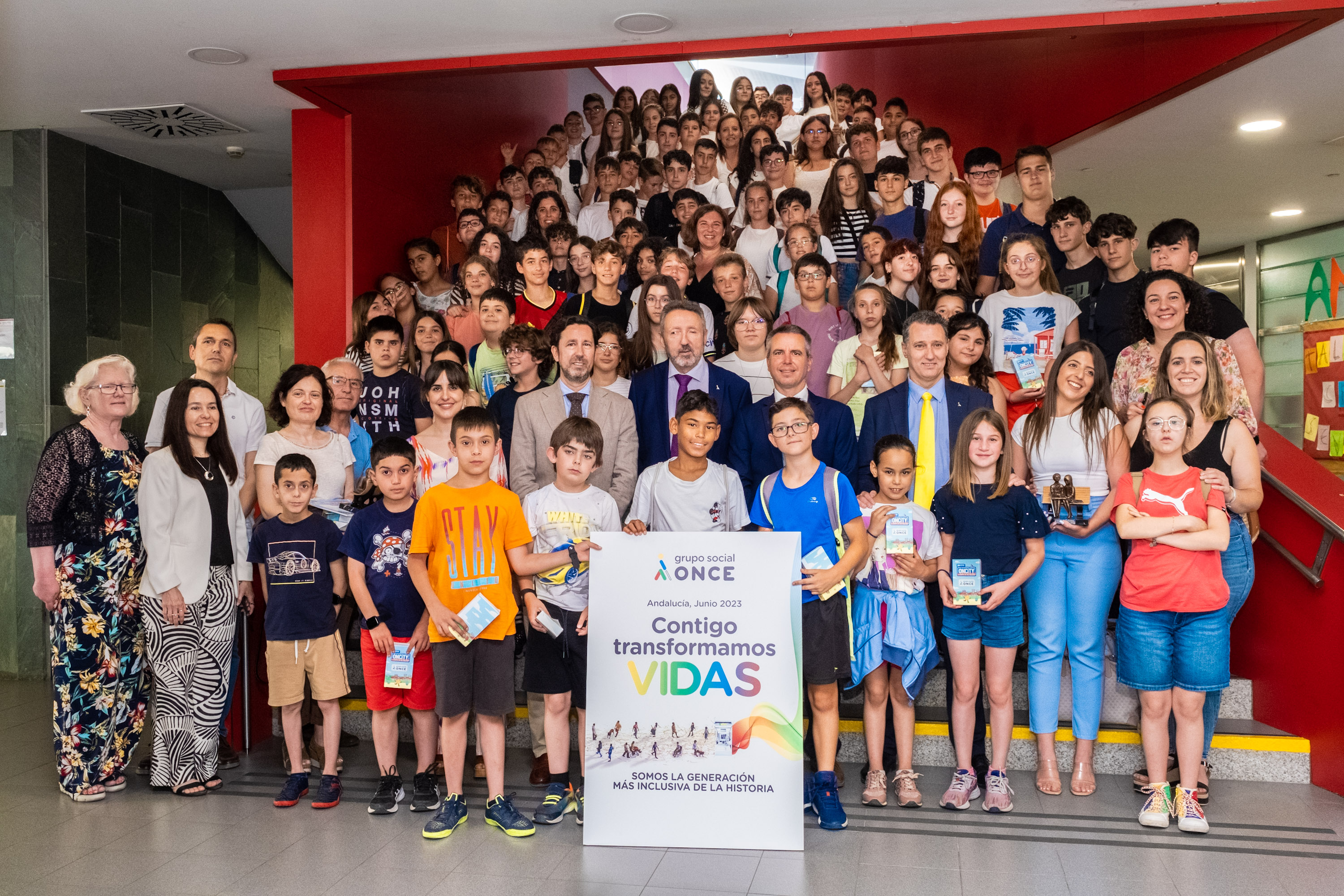 Imagen de todos los premiados andaluces en el Concurso Escolar