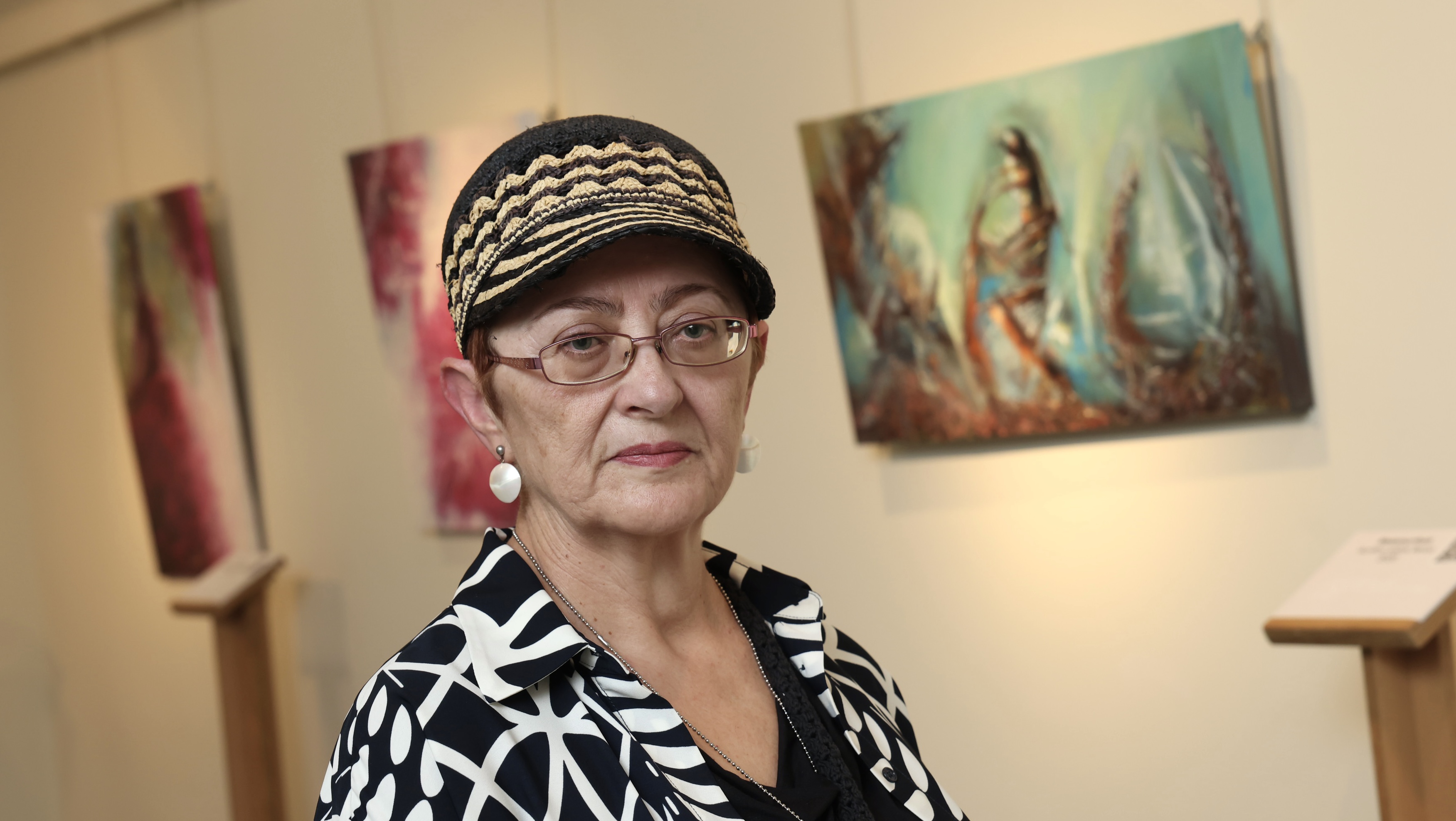 Ángeles Lozano expone su obra en el Museo Tiflológico de la ONCE