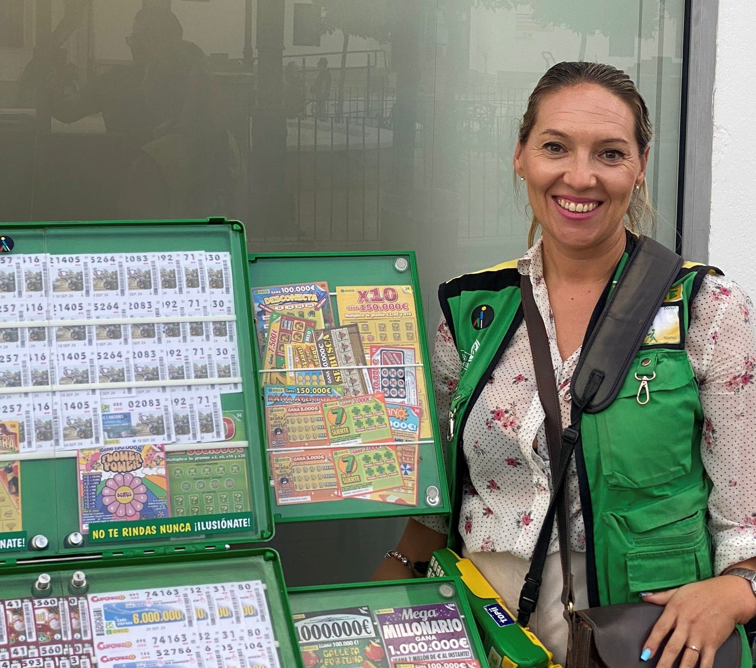 Francisca Sánchez, de Olvera (Cádiz), fue la vendedora de la ONCE con más fortuna el pasado mes de septiembre en Andalucía