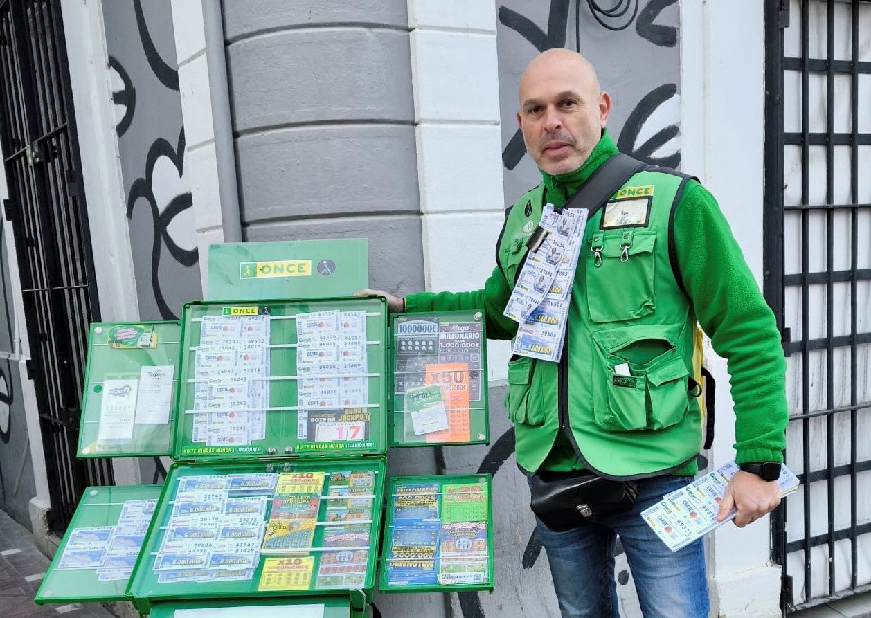 Daniel Losada, el vendedor de la ONCE que repartió mayor fortuna en el primer mes de 2026 en Andalucía