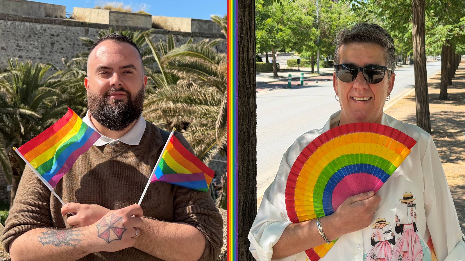 Miguel Ángel Merlos y Belén Jiménez, dos ejemplos de lucha por los derechos de las personas LGTBIQ+ en Andalucía