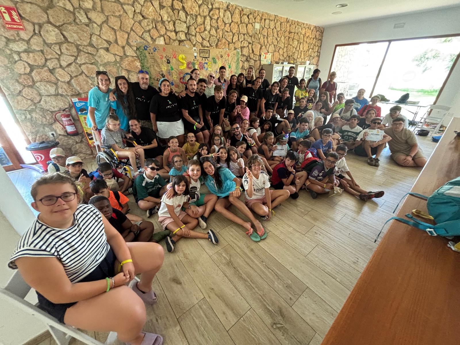 Los alumnos en su concurso 'Ciencia ON'