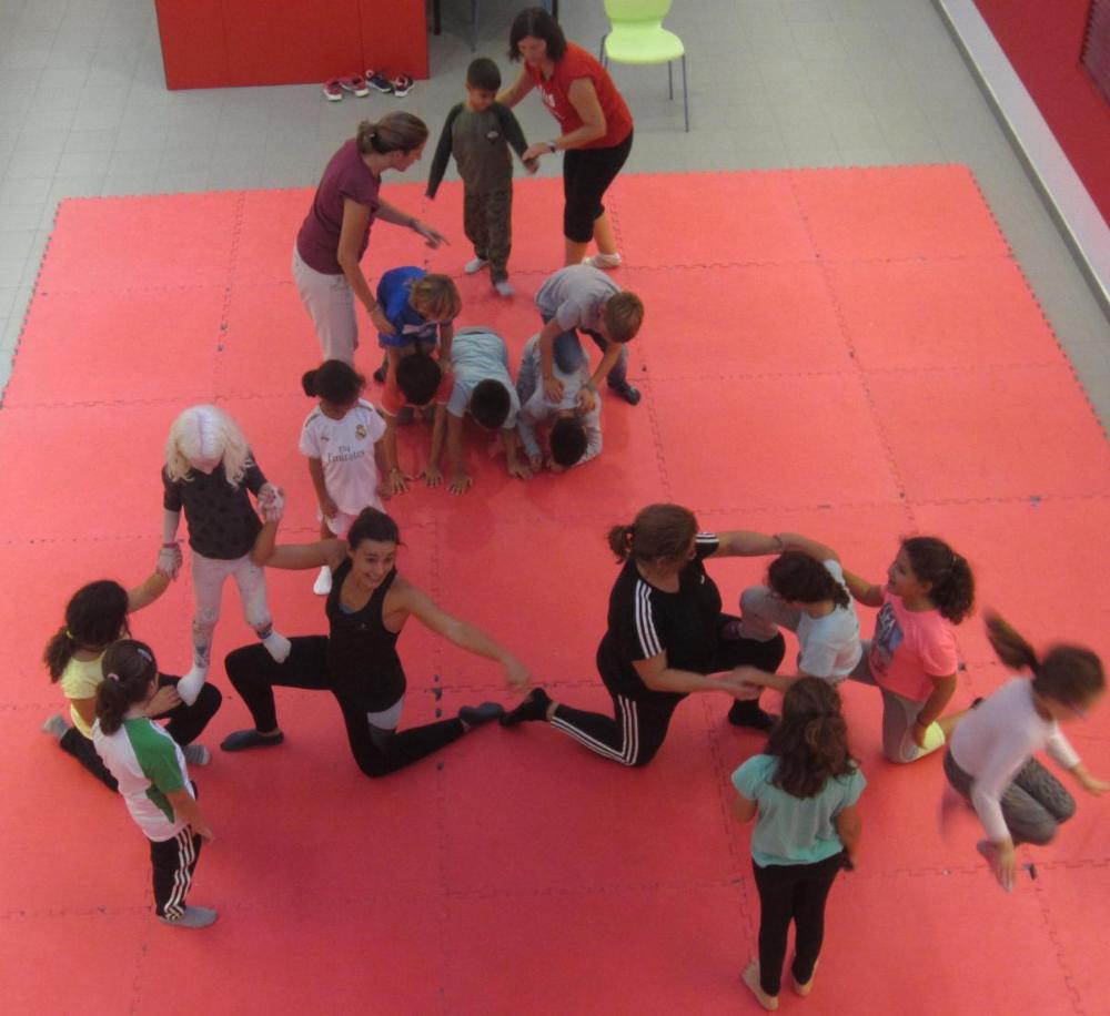 Formación de figuras de acrosport
