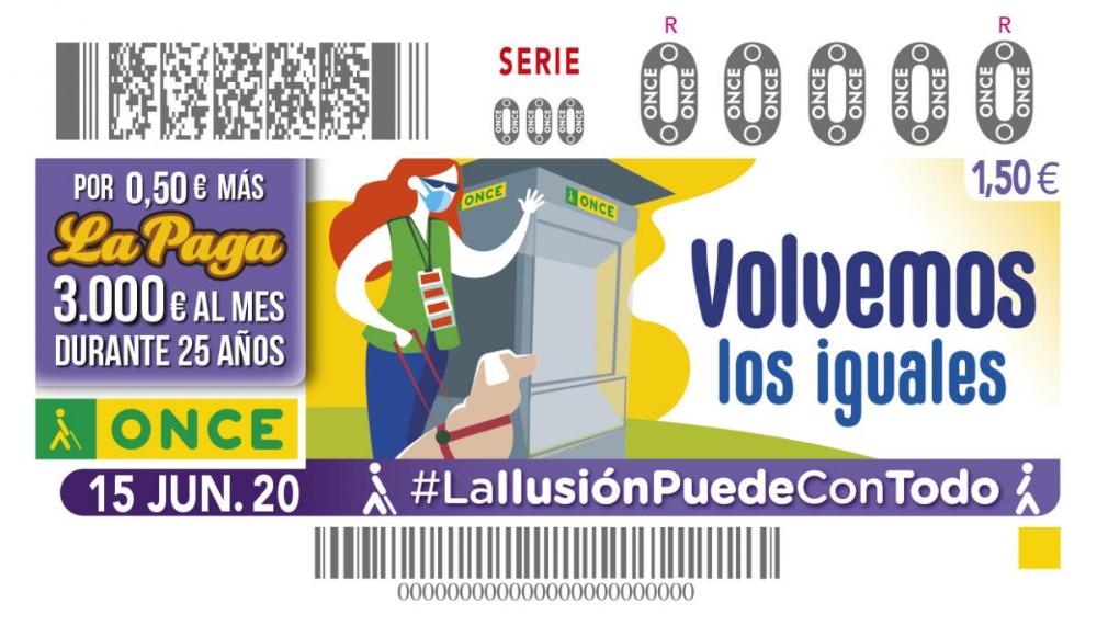 Imagen del primer cupón de la era post-coronavirus, correspondiente al 15 de junio