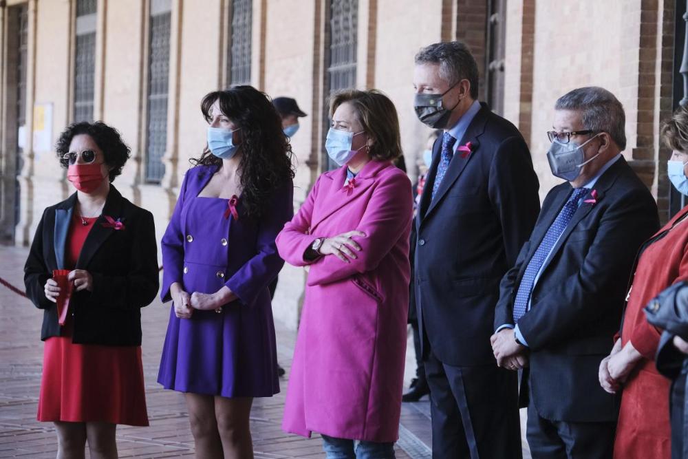De izquierda a derecha, Isabel Viruet, Rocío Ruiz, Sandra García y Cristóbal Martínez
