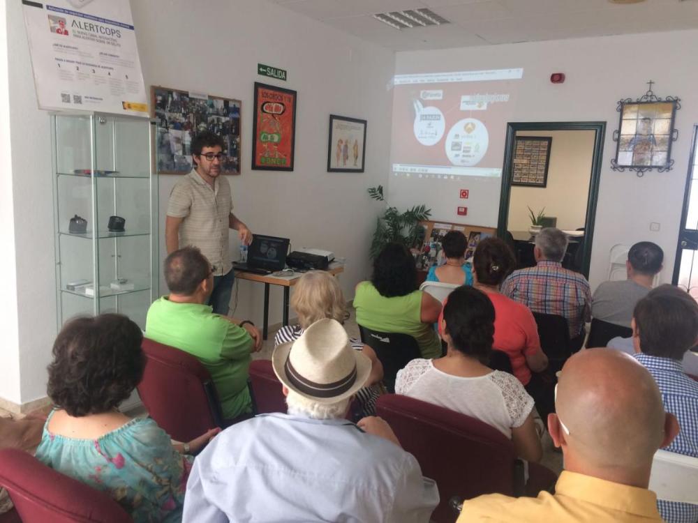 Imagen del taller impartido en la sede de la ONCE de Écija (Sevilla)