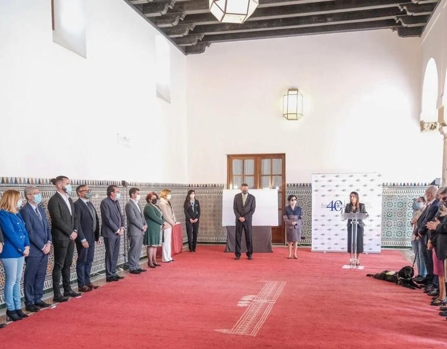 La Mesa de la Cámara y los portavoces asistieron junto al equipo de dirección de la ONCE y el Consejo Territorial