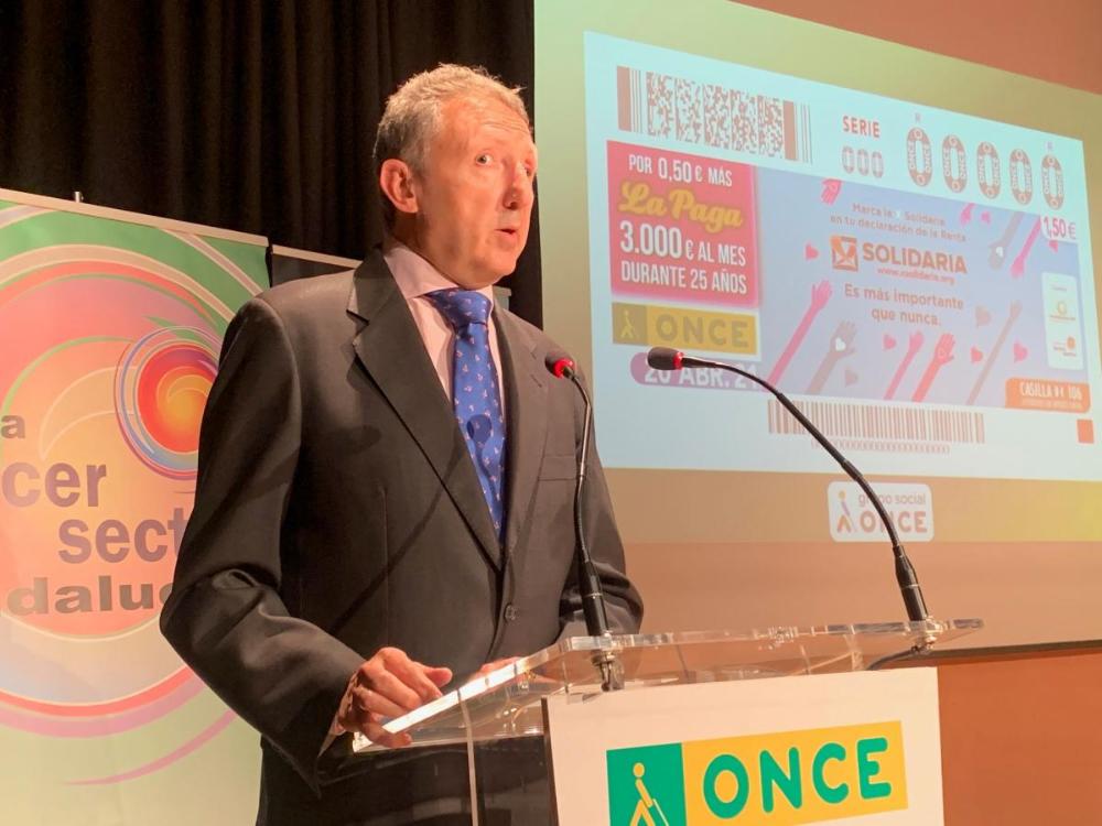 El delegado territorial de la ONCE presentó el cupón dedicado a la X Solidaria