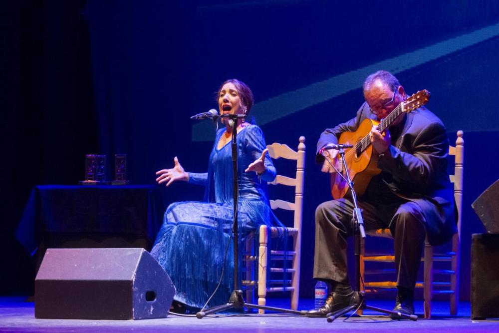 Otro momento de la actuación de la cantaora de El Viso del Alcor
