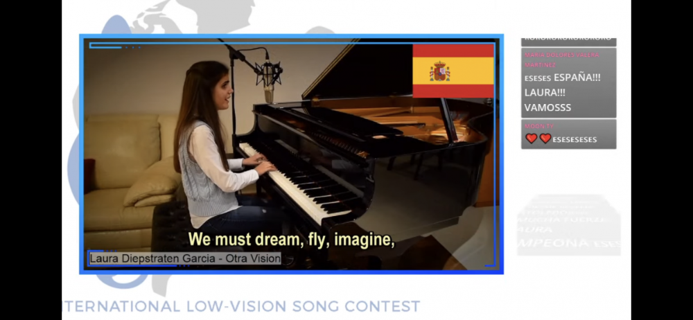 Diepstraten compuso la canción pensando en cómo explicar cómo ven las personas ciegas