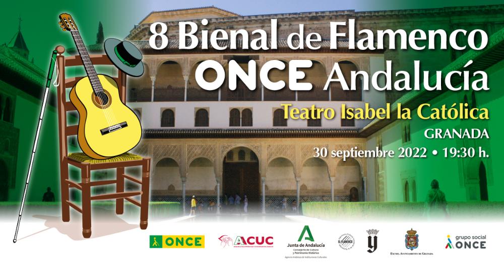 Cartel oficial de la VIII Bienal Flamenca ONCE