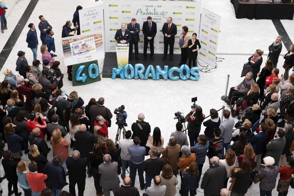 Jorge salpicó su intervención de anécdotas vinculadas al cupón de la ONCE