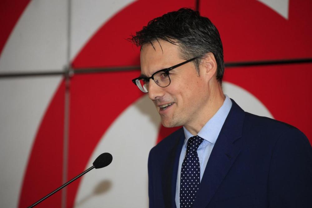 Fernando Riaño, durante su intervención