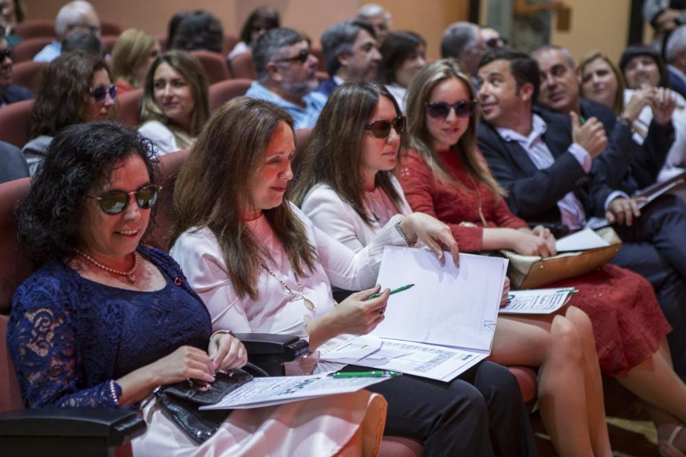 El jurado del Concurso, en primera fila del patio de butacas del salón de actos de la Delegación Territorial