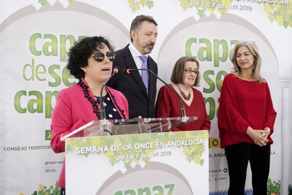 La presidenta del Consejo Territorial invitó a todos los andaluces a acercarse a la ONCE durante esta Semana 'Capaz de ser capaces'