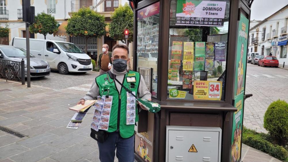 Carlos Arroyo, vendedor de la ONCE en Bujalance (Córdoba)