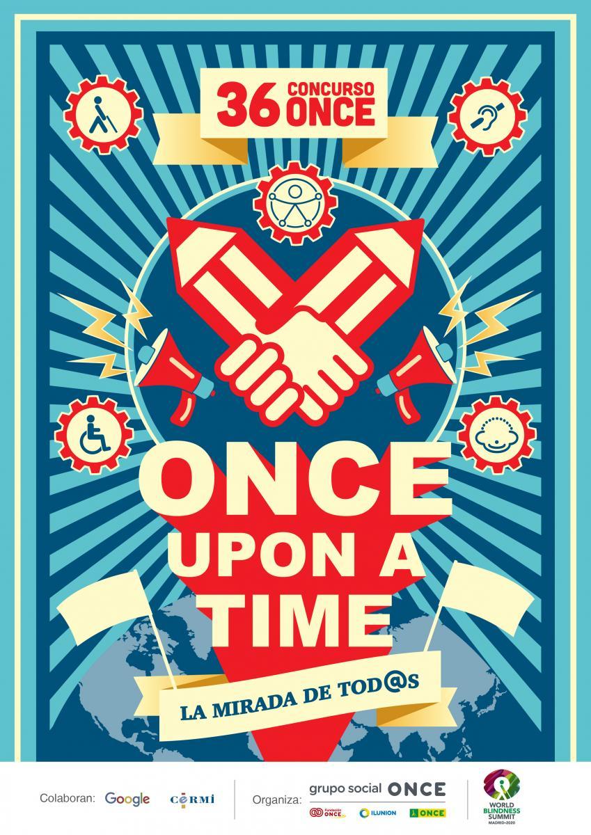 Cartel oficial del Concurso Escolar del Grupo Social ONCE de este curso académico