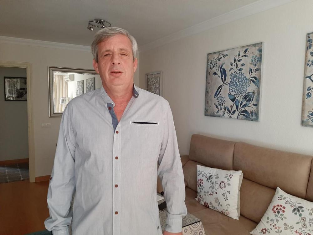 Curro Fernández, voluntario de la ONCE en Málaga