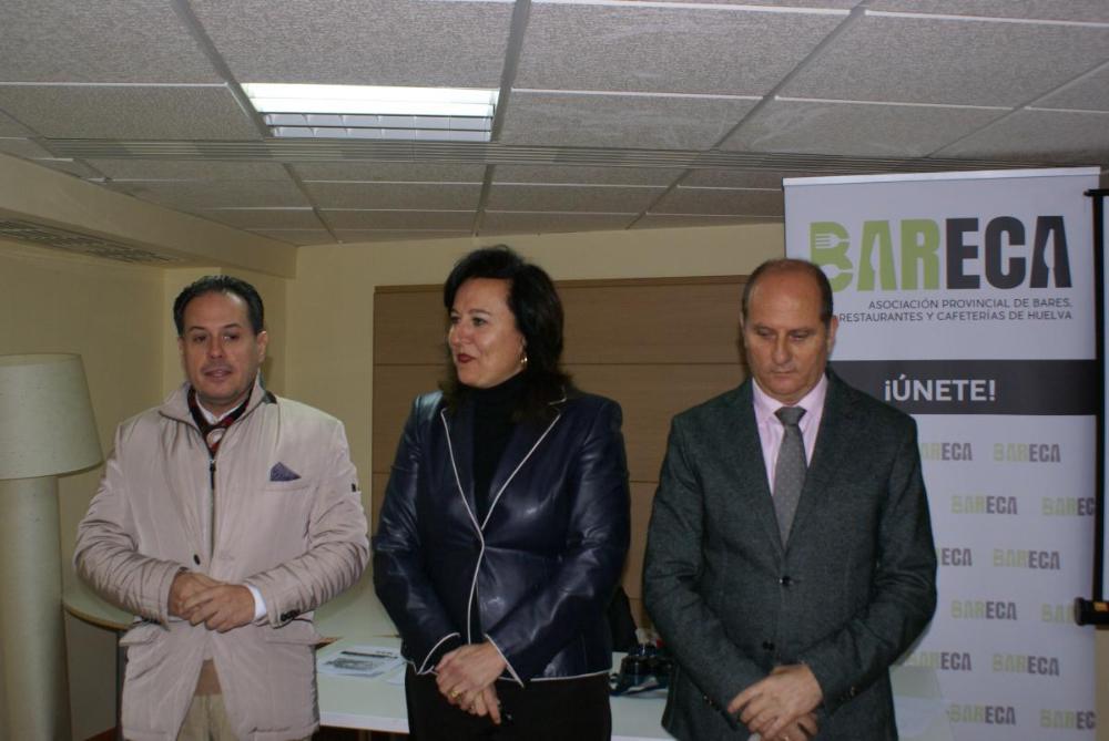 Inauguración de la jornada en la sede de los empresarios onubenses de la hostelería