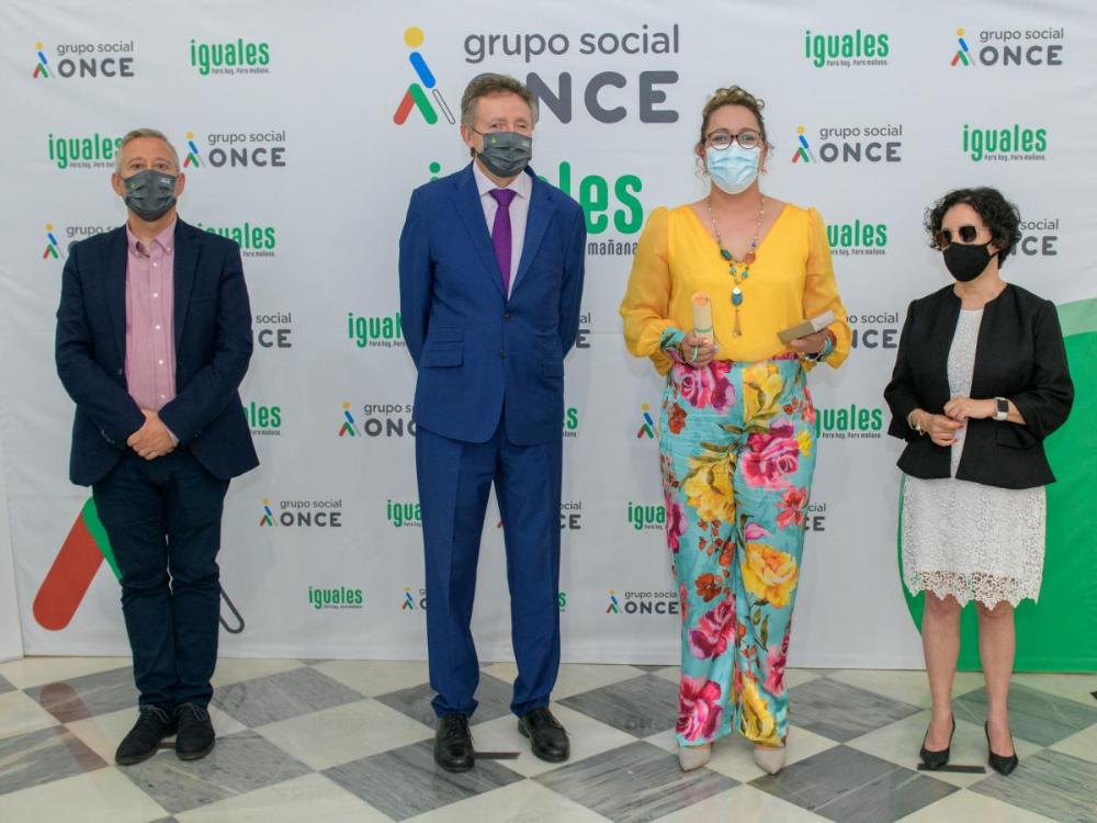 María Fernández con el delegado territorial, subdelegado y presidenta del Consejo Territorial
