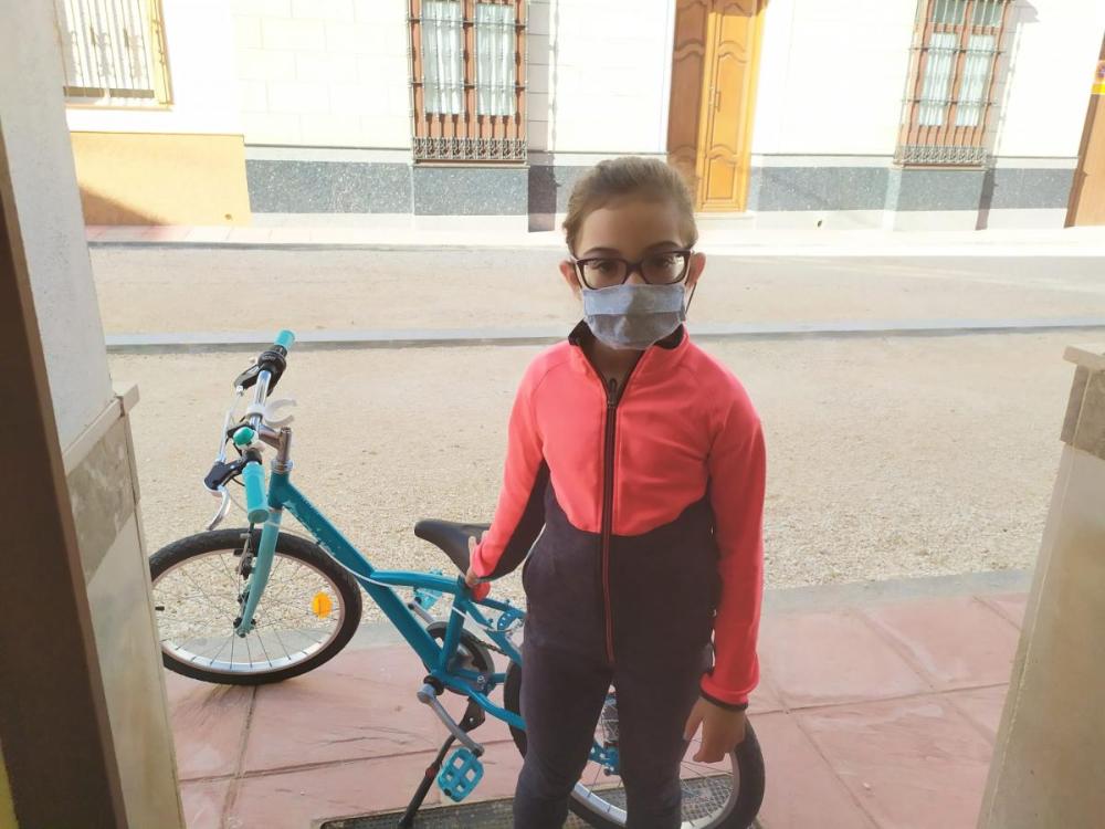 Elena Escsribano, alumna de 2º de Primaria en el colegio Manzano Jiménez de Campillos
