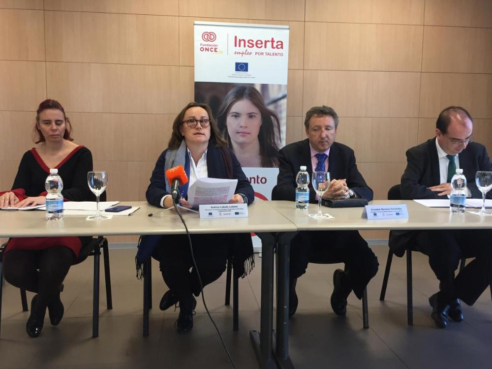 Presentación ante los medios de los programas europeos de Fundación ONCE en la Isla de la Cartuja