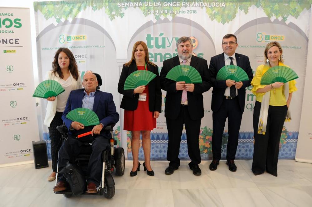 Inauguración de la Semana ONCE en la sede de la Fundación de CajaGranada