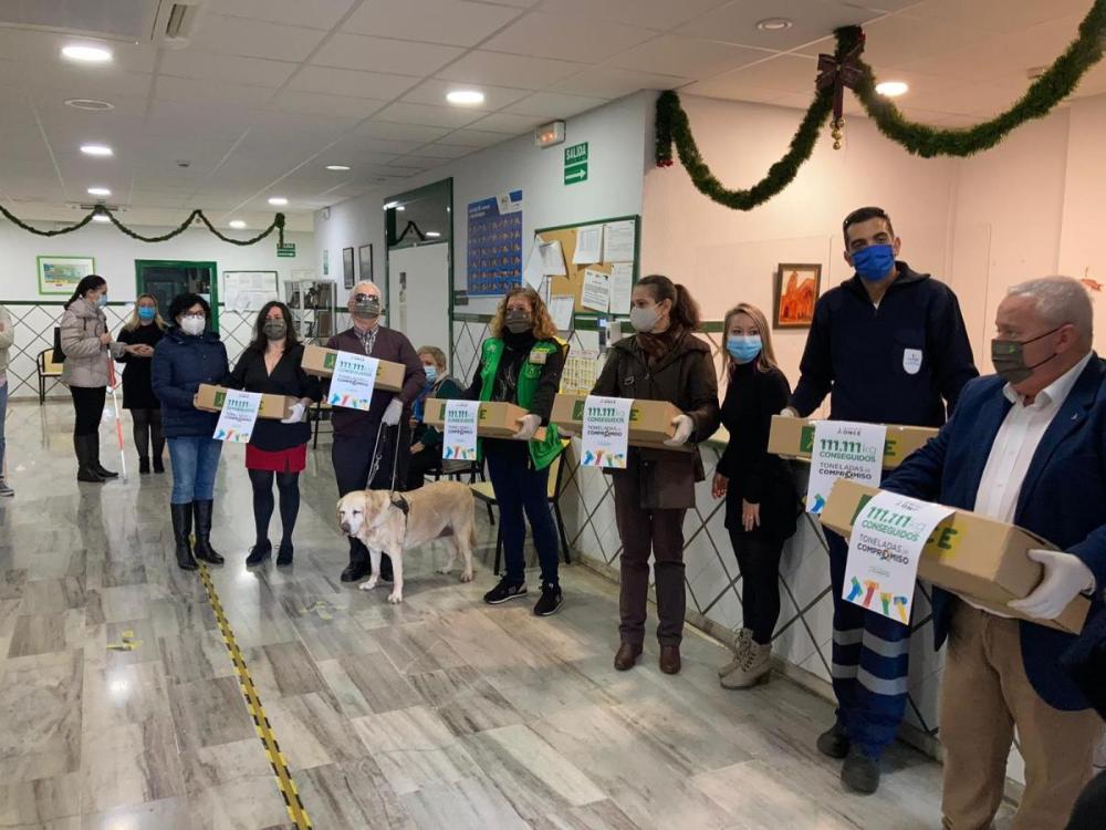 Entrega de alimentos en Huelva