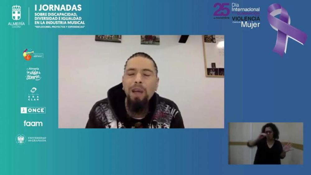 Pantallazo de la intervención de 'El Ciego del Rapper'