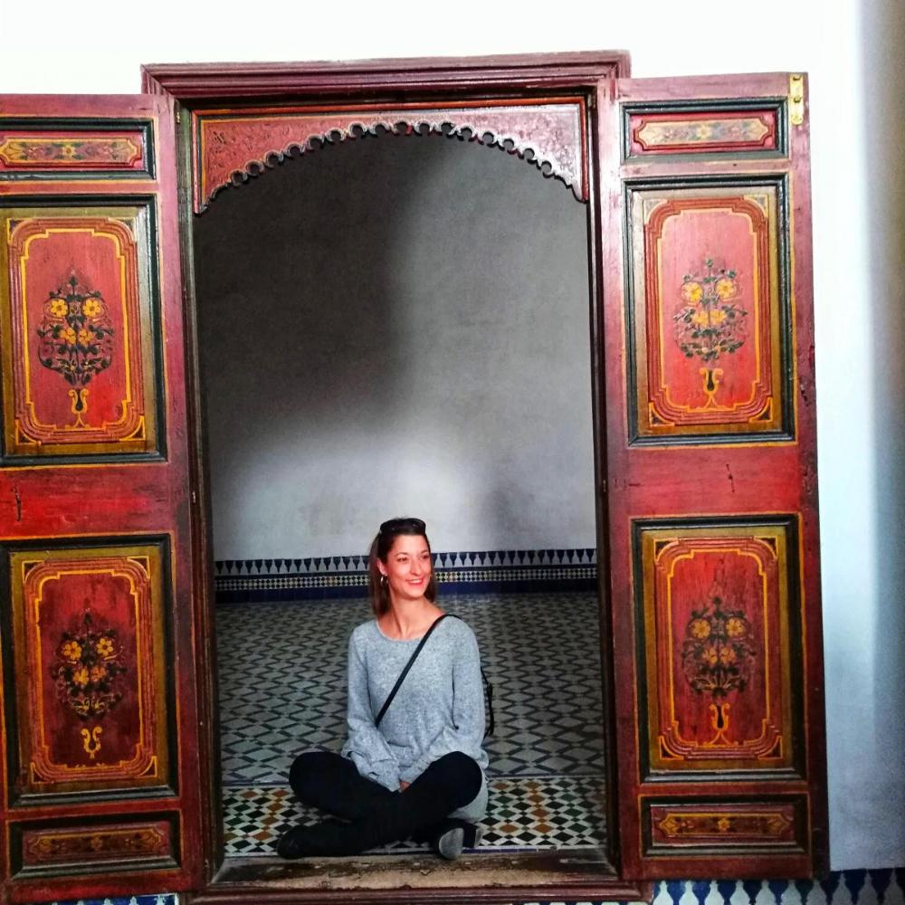 Sonia Martos en uno de sus viajes internacionales