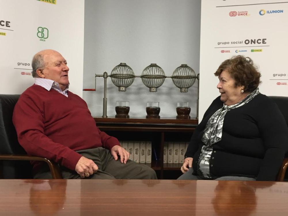 Ambos consideran que la ONCE, con sus actividades, dan vida a las personas más mayores de la sociedad
