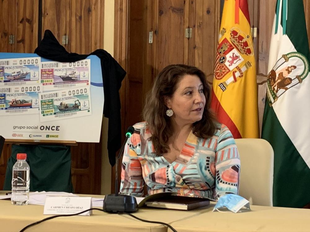 La consejera de Agricultura tuvo palabras de mucho cariño y reconocimiento hacia la labor del Grupo Social ONCE