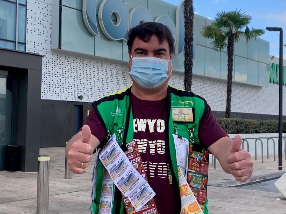 Joaquín Reyes, vendedor de la ONCE en Sevilla