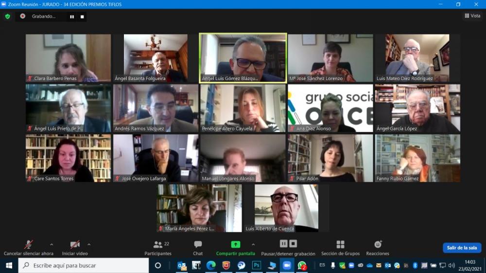 Jurado de los Tiflos 2020, reunido el pasado 25 de febrero