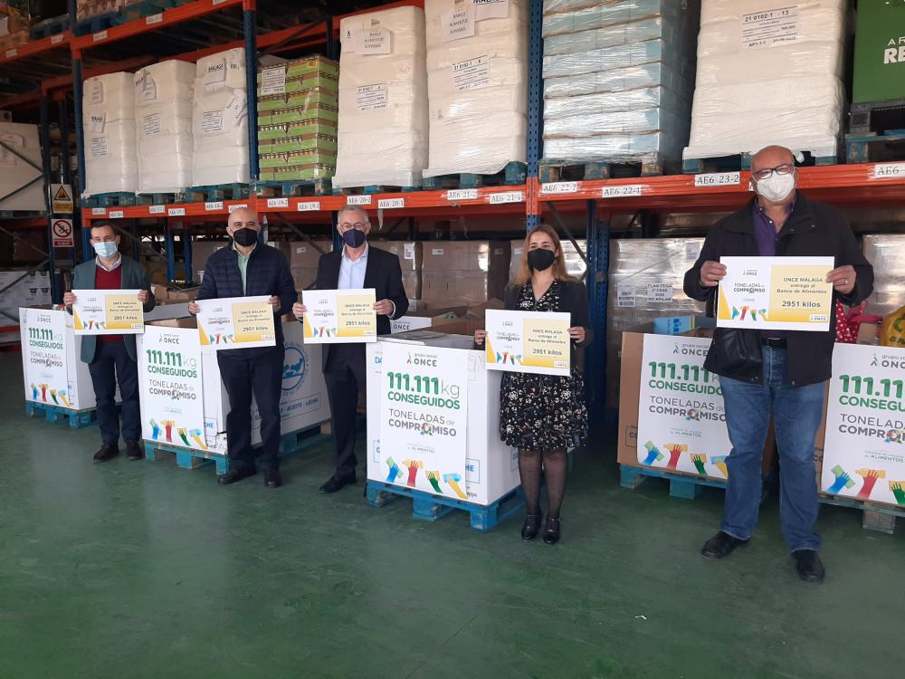 Entrega de alimentos en Málaga