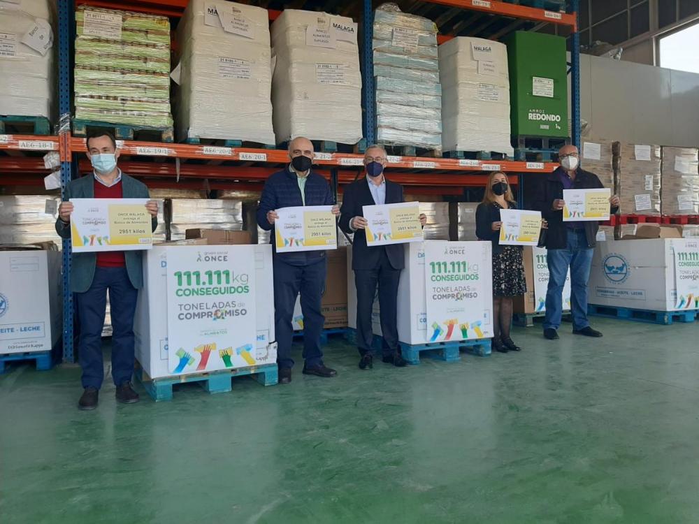 Segunda entrega de alimentos en Málaga