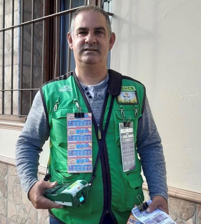 Manuel Rosa, vendedor de la ONCE en Los Palacios y Villafranca (Sevilla)
