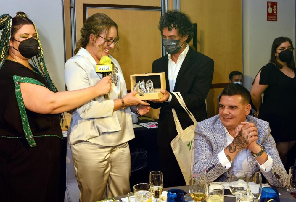 La Vendedora del Año en el ámbito de la Delegación Territorial entrevistada durante la Gala