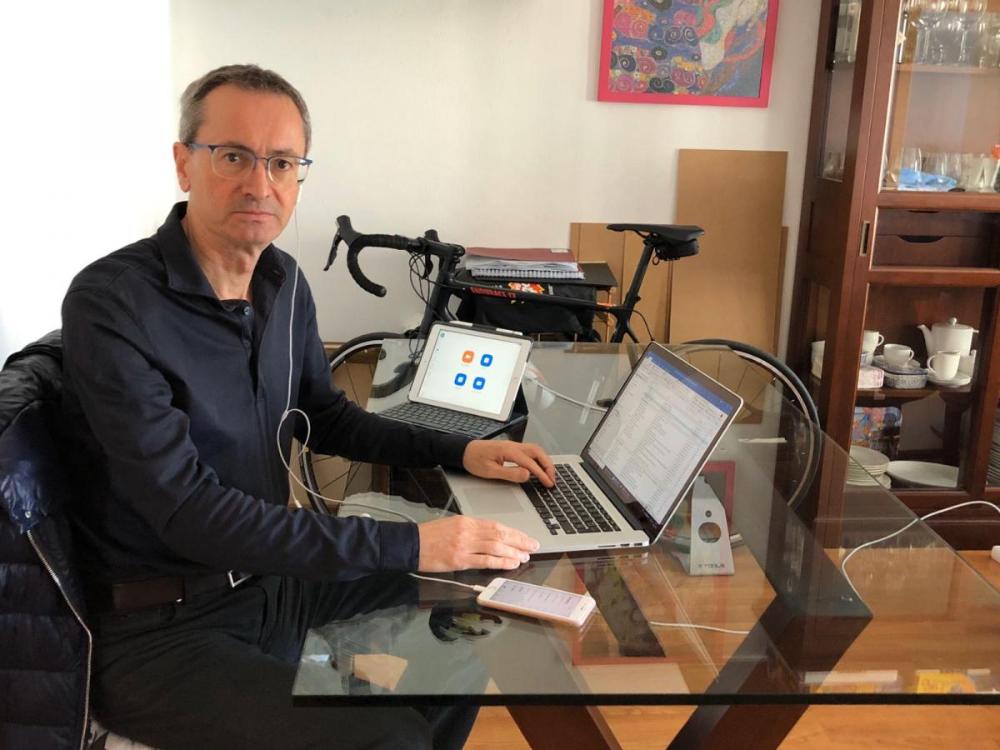 Miguel Ángel Alegría, instructor de Tiflotecnología de la ONCE en Granada