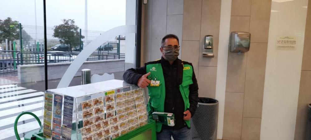 Miguel Ángel Parejo, vendedor de la ONCE en Córdoba