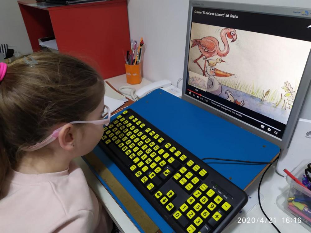Natalia Rosillo, alumna de 2º de Primaria del colegio Maestro José Sabio de Sanlúcar de Barrameda (Cádiz)