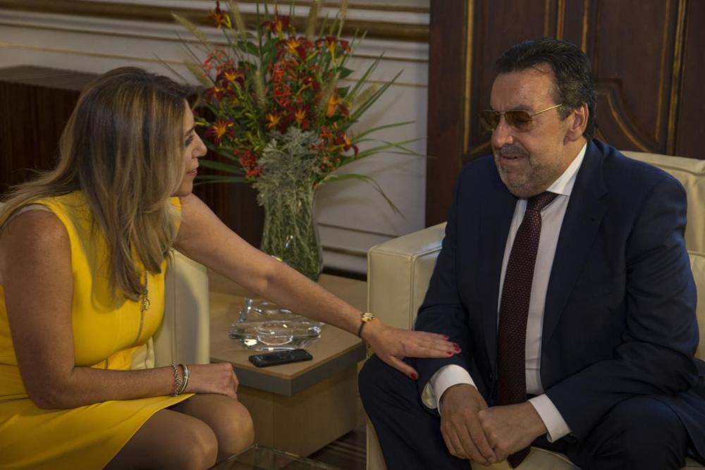 Carballeda reiteró el compromiso de la ONCE con Andalucía durante su encuentro con la presidenta de la Junta
