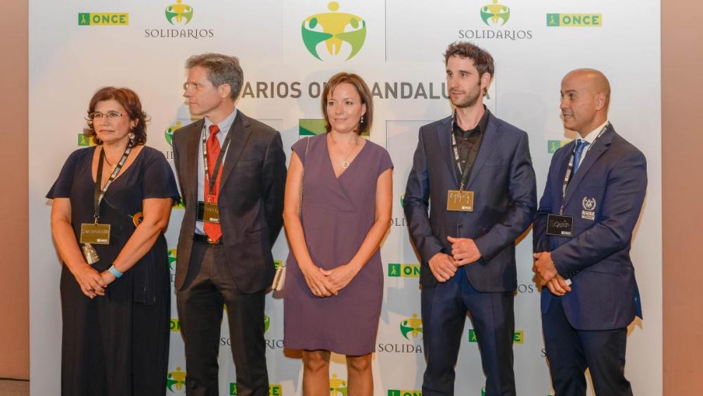 Imagen de los premiados antes del inicio de la Gala