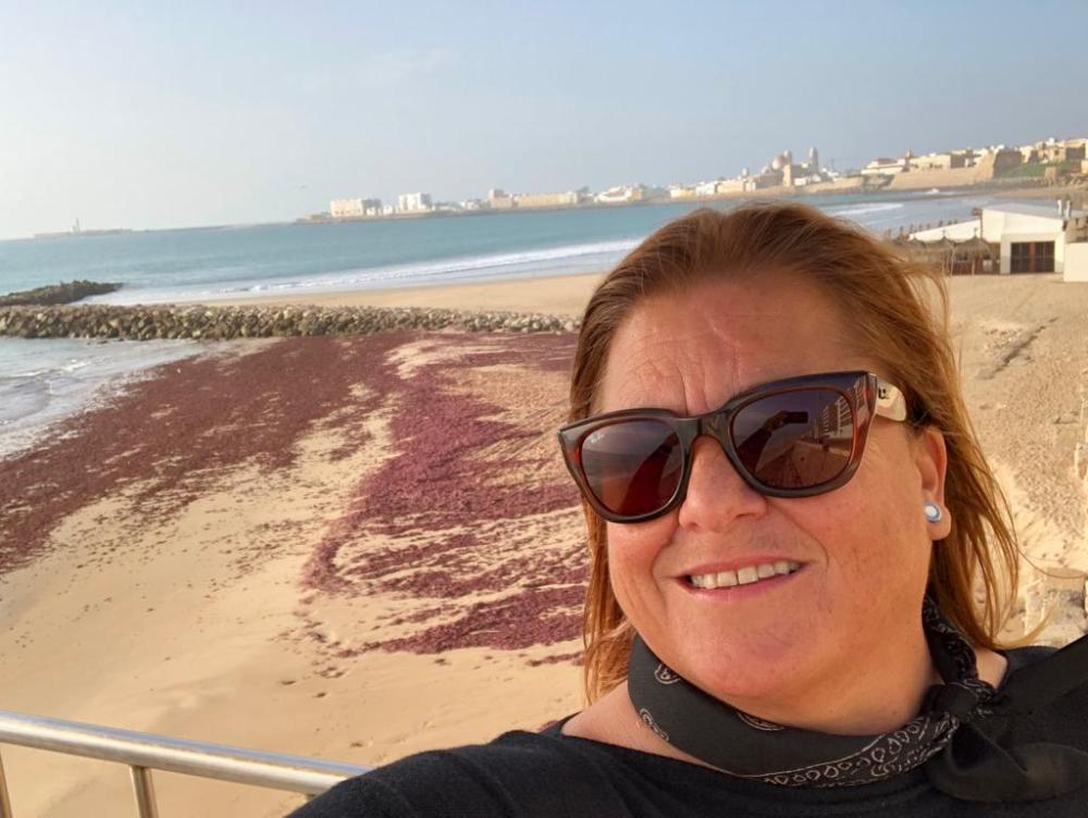 Rocío De Castro, maestra de la ONCE en Sevilla