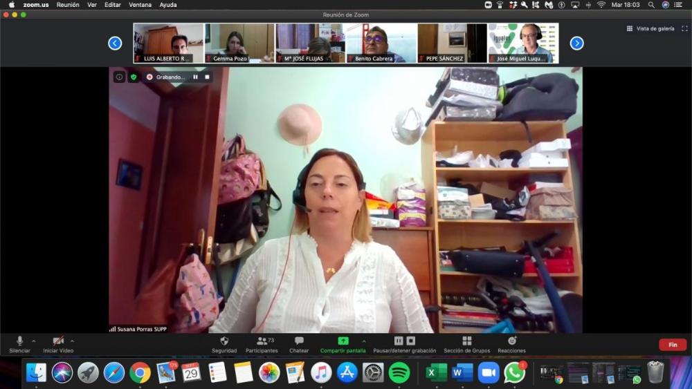 Susana Porras animó a las mujeres a estudiar y aprender a lo largo de sus vidas para reforzar su personalidad
