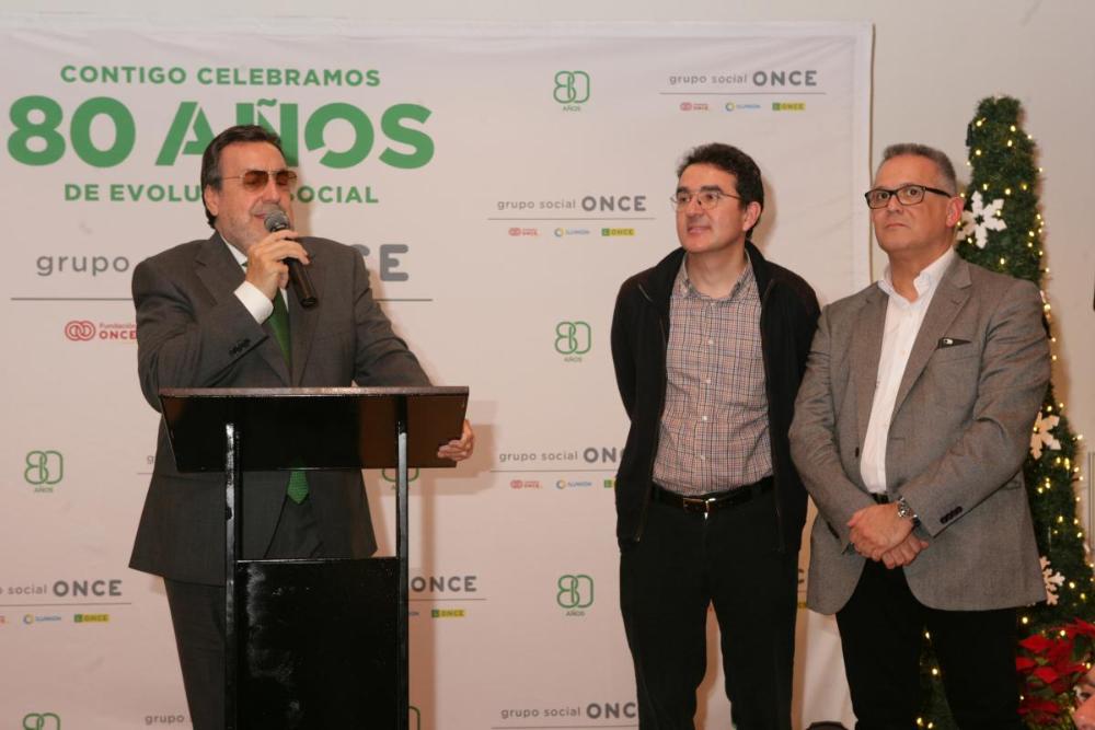 Miguel Carballeda transmitió un mensaje de confianza en el nuevo año a los participantes en las vacaciones sociales de la ONCE | Foto: Javier Regueros