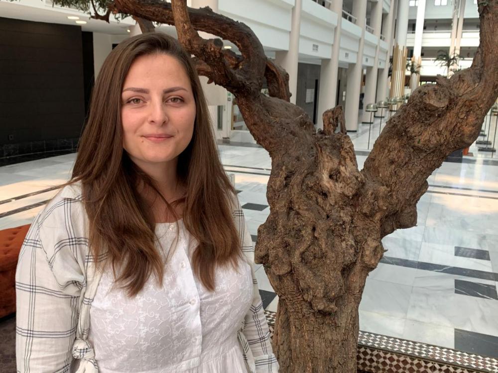 Victoria Iefremoba ha llegado a España con su marido y sus dos hijos